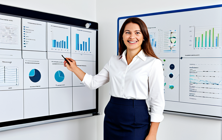 서비스관리사와 최신 직무 기술 트렌드 - The Orchestrator of Services**
A professional woman, perhaps in her late 30s, dressed in a stylish,...